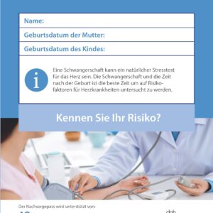 Nachsorgepass für Mütter nach Präeklampsie