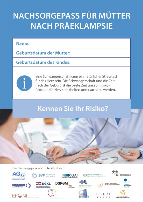 Nachsorgepass für Mütter nach Präeklampsie