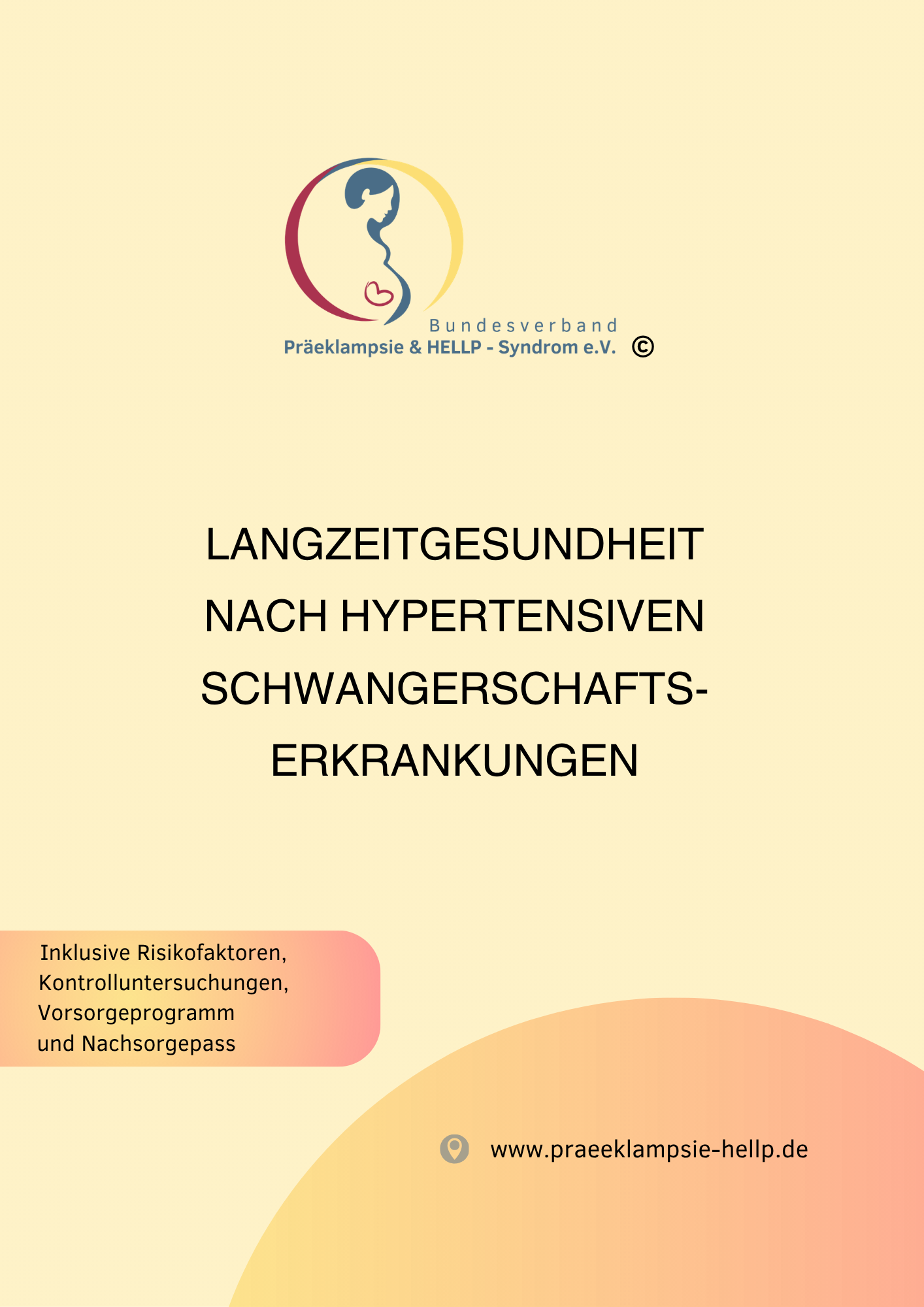 Broschüre über Langzeitgesundheit nach hypertensiven Schwangerschaftserkrankungen